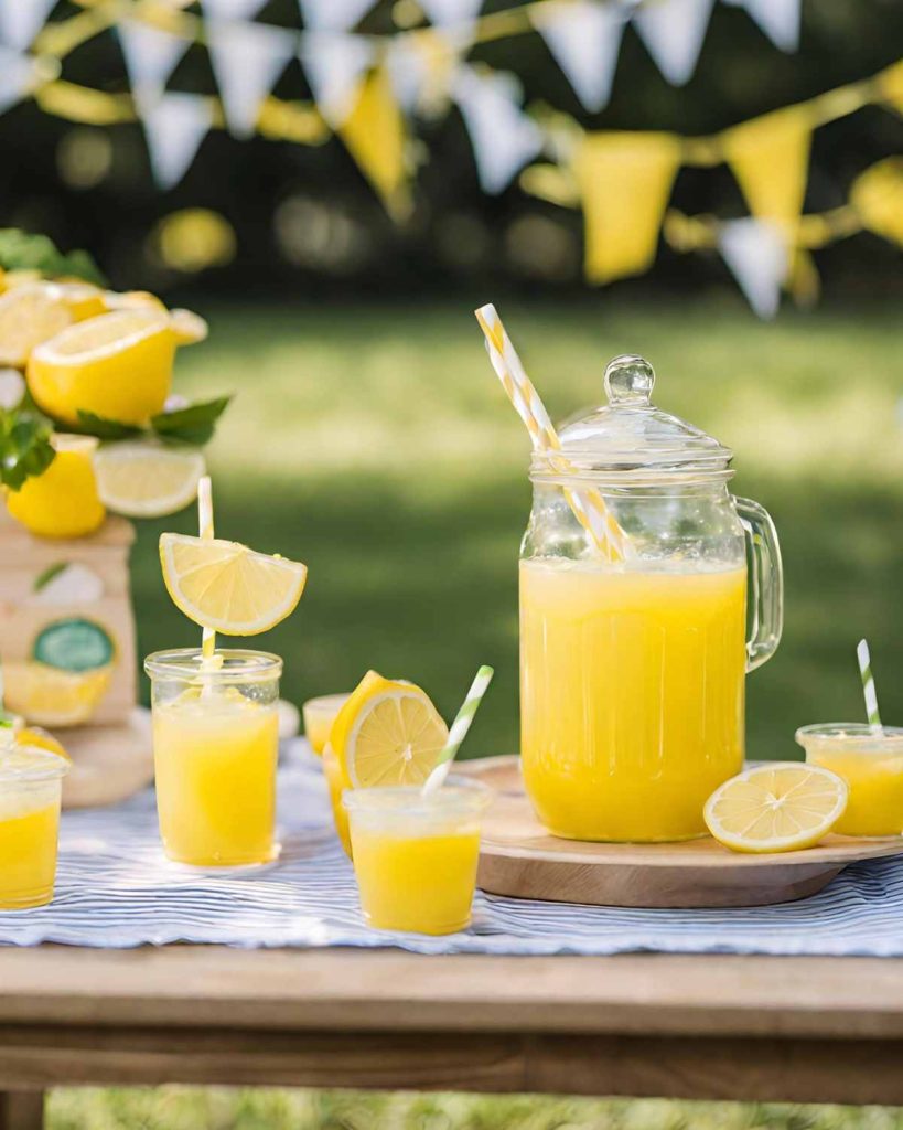 baby shower lemonade stand idea