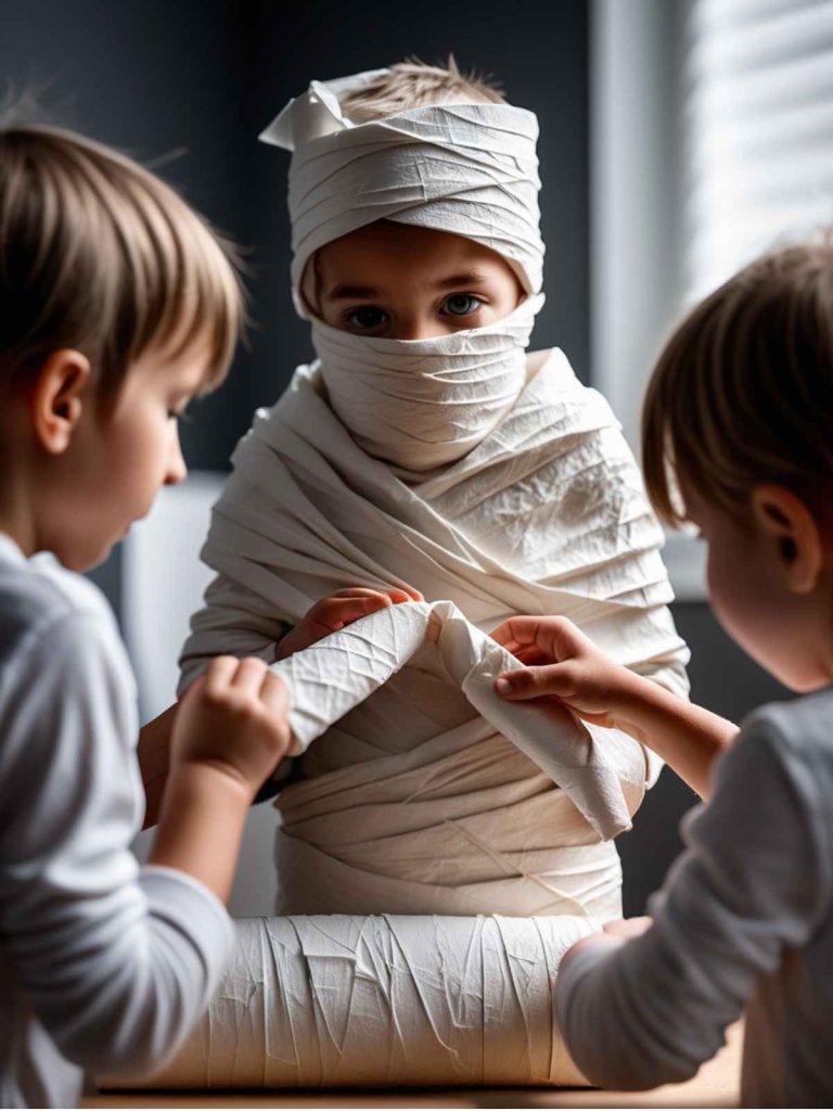 Mummy Wrap Relay